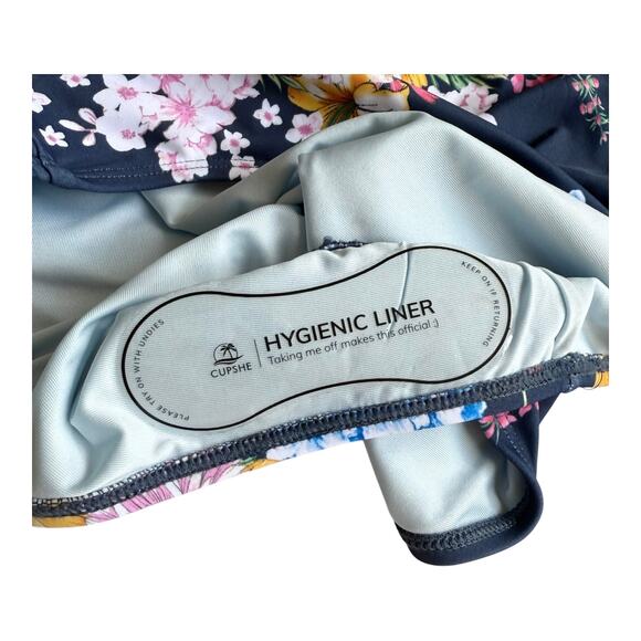 NEW Cupshe SWIMSUIT Women's LG Tropical Floral Cutout One-Piece Bathing Suit NWT - Picture 13 of 15